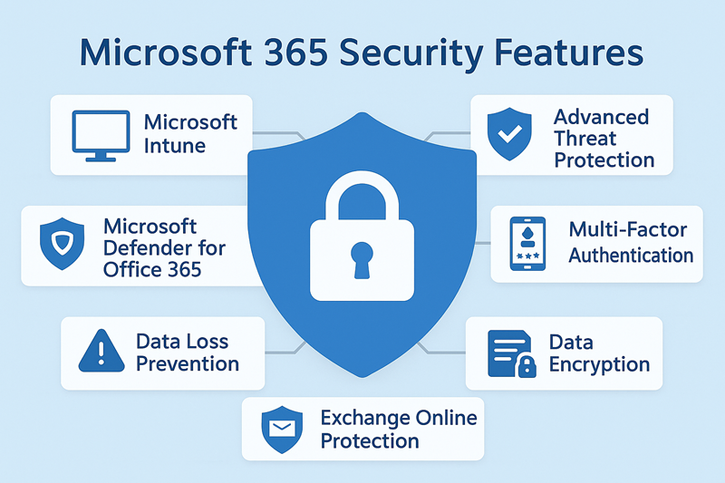 Security features across microsoft 365 plans