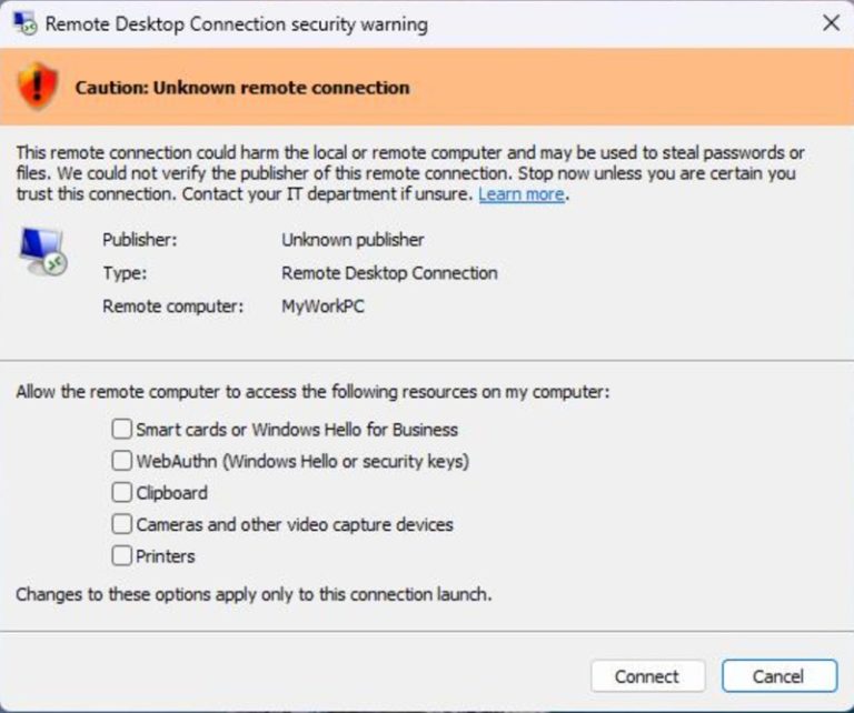 Windows 11 RDP Connection Signing & Security Risks Explained